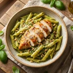 pasta pesto met kip