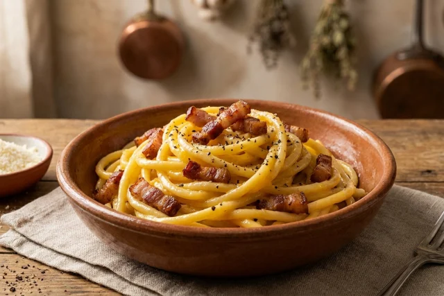 pasta carbonara recept
