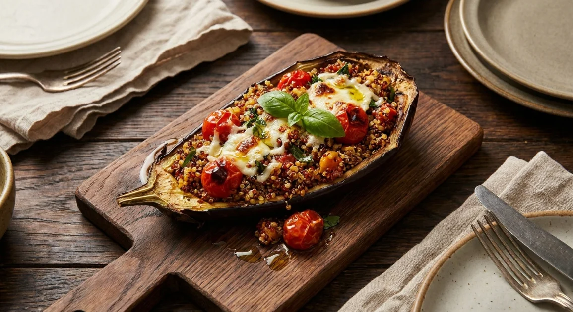 gevulde aubergine