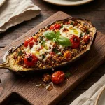 gevulde aubergine